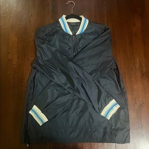 A.P.C. Rue madame paris navy sailor full zip windbreaker jacket mens xl